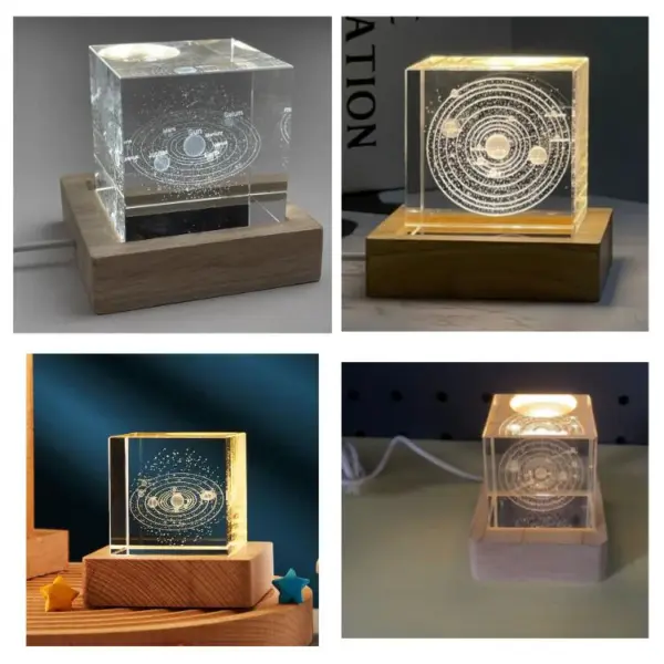 Solar System Crystal Cube - 4cm - Image 7