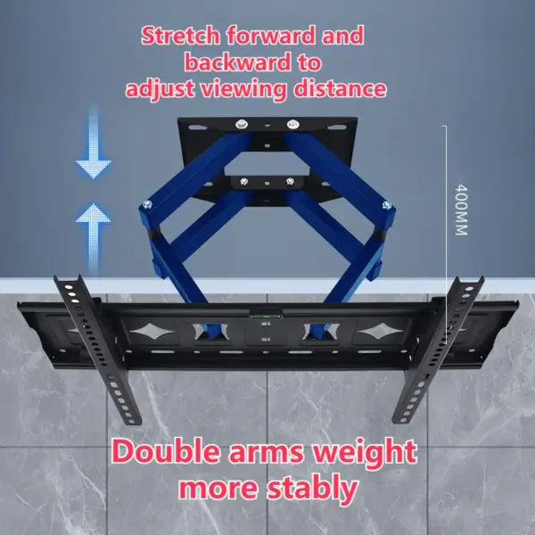 Heavy Duty Fixed Panel TV Wall Mount Bracket 40-80" w/ Spirit Level - Image 6