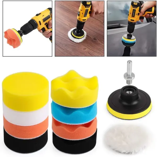 Car Foam Drill Polishing Pad - 11 Piece - Image 13
