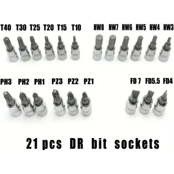 46pcs Socket Ratchet Wrench Set with Bit Socket Set (GG's) - Image 2