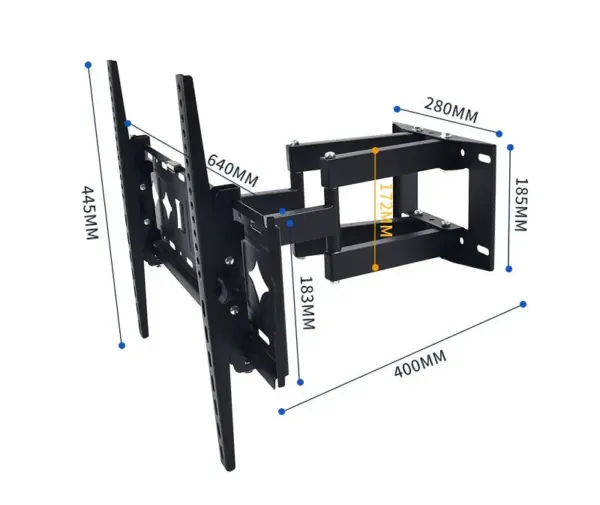 Heavy Duty Fixed Panel TV Wall Mount Bracket 40-80" w/ Spirit Level - Image 7