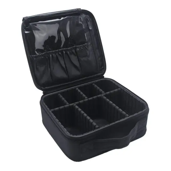 Portable Travel Makeup Organizer - Black (Medium)