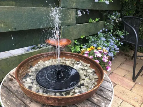 Water Fountain - Floating Round Solar Powered - Image 2