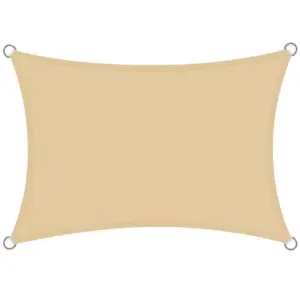 Rectangle Sun Shade Sail for Outdoor Garden 3m x 4m