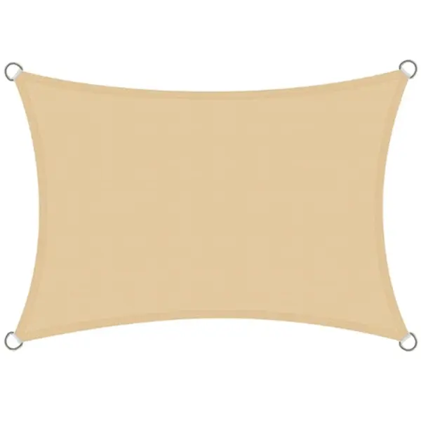 Rectangle Sun Shade Sail for Outdoor Garden 3m x 4m