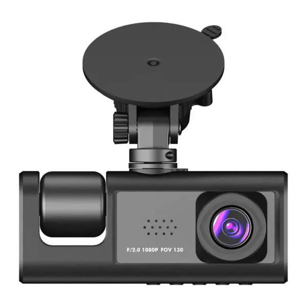 3-Channel HD 1080P Dash Cam, Dual Lens, DVR Car Record Camera