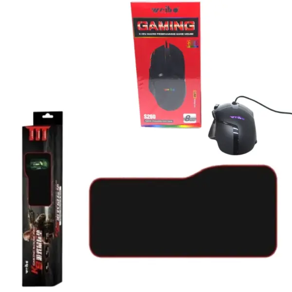Gaming K9 Mouse Pad with Mouse S260 Combo (Weibo)