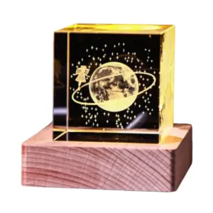 Lady Galaxy Cloud Crystal Cube – 4cm