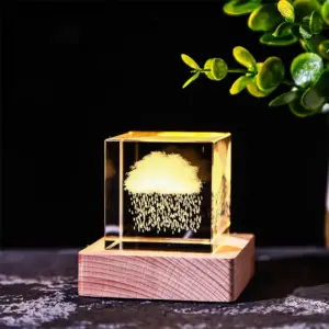 Rainy Cloud Crystal Cube – 4cm