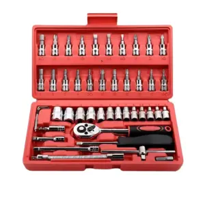 46pcs Socket Ratchet Wrench Set with Bit Socket Set (GG's)