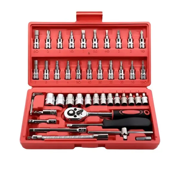46pcs Socket Ratchet Wrench Set with Bit Socket Set (GG's)