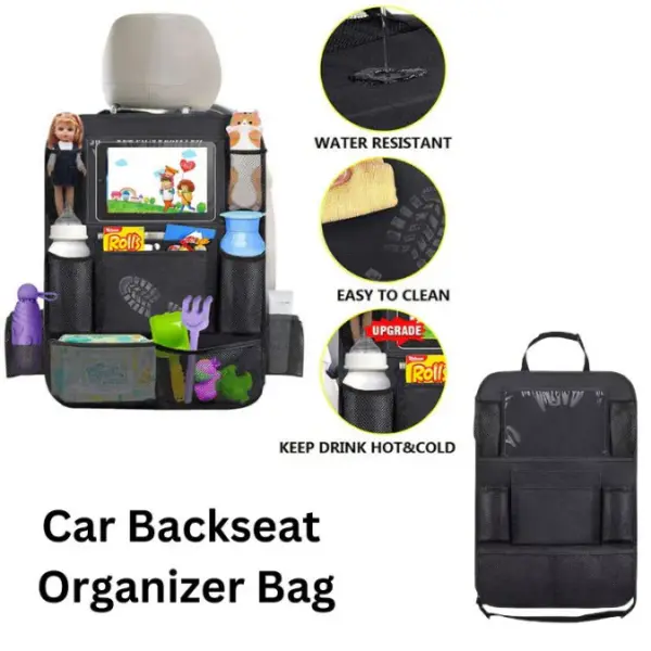 All-in-One Carwash Kit with Car Backseat Organizer Bag - Image 13