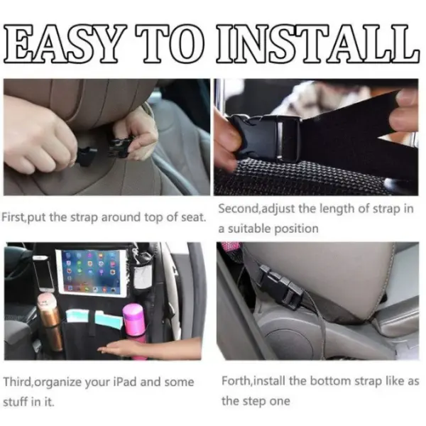 All-in-One Carwash Kit with Car Backseat Organizer Bag - Image 14