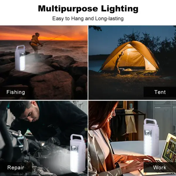 Rechargeable LED Lantern Light with built-in Search Light - Image 5