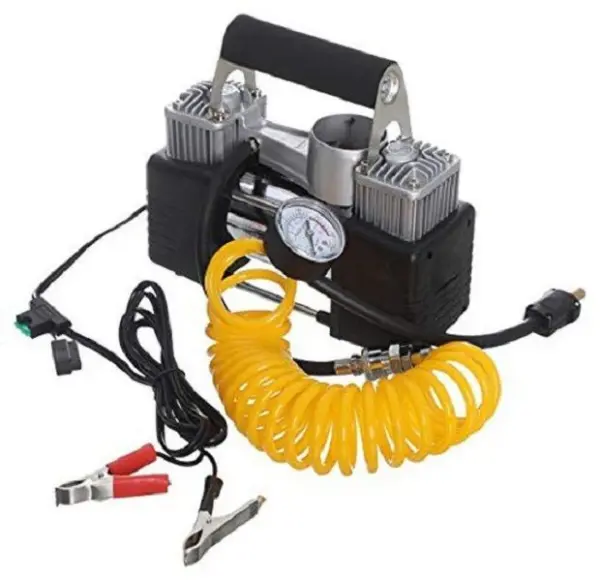 Heavy Duty Portable Air Compressor Dual Cylinder Direct Drive 12V - Image 4