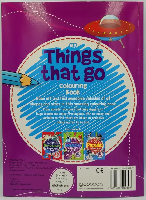 My Things That Go Colouring Book - Image 2