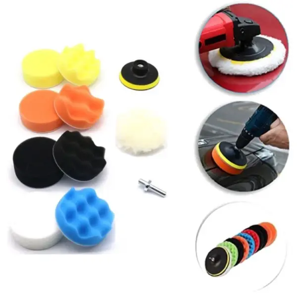 Car Foam Drill Polishing Pad - 11 Piece - Image 2
