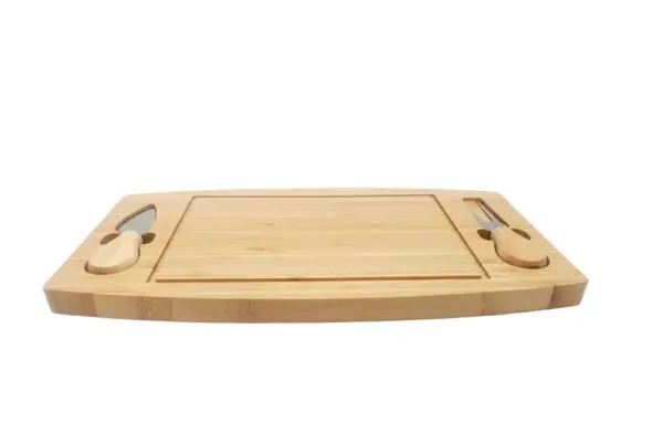 Multi-Functional Bamboo Cheese Board Set - Image 2