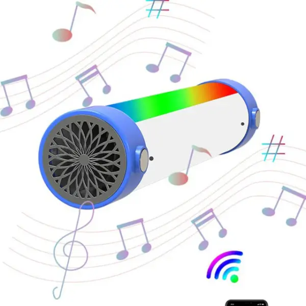 Wireless Bluetooth Speaker with Florescent Light - Image 2