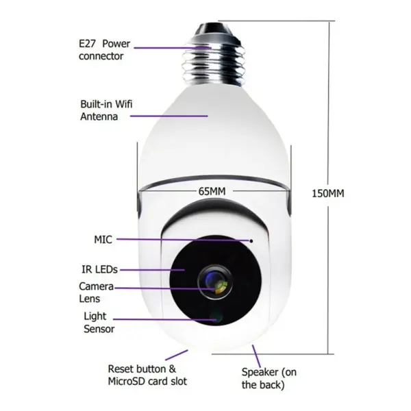 Light Bulb Wi-Fi Smart Camera - Image 3