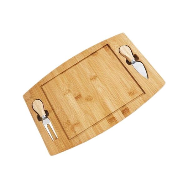 Multi-Functional Bamboo Cheese Board Set - Image 3