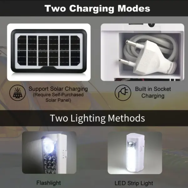 Rechargeable LED Lantern Light with built-in Search Light - Image 7