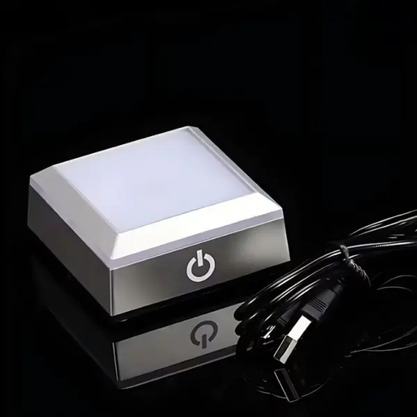Galaxy Crystal Ball with Colour Changing Light Up Base – 8cm - Image 3