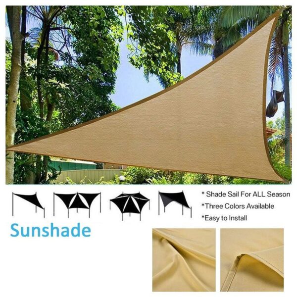Triangle Shade Sail 3.5x3.5x3.5m - Image 3