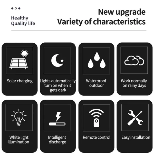 LED SOLAR HANGING LAMP WITH REMOTE CONTROL (LED FLOOD LIGHT) - Image 4