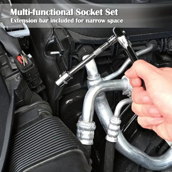 46pcs Socket Ratchet Wrench Set with Bit Socket Set (GG's) - Image 9