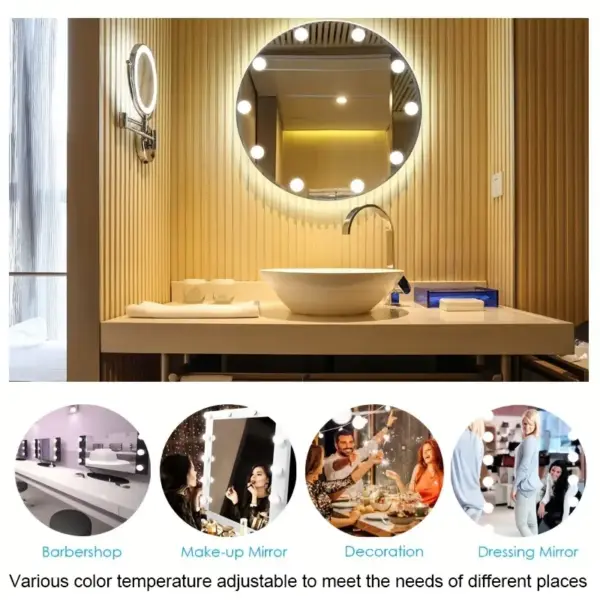 6 Piece Vanity Mirror Lights - Image 8