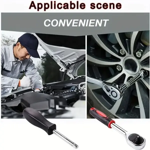 46pcs Socket Ratchet Wrench Set with Bit Socket Set (GG's) - Image 8