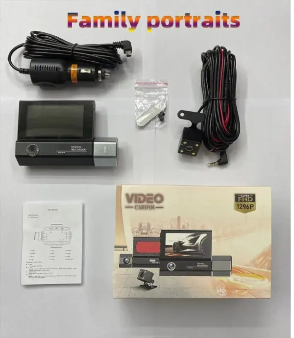 3 Channels Dash Cam 1080P FHD DVR Car Driving Recorder 3.0Inch IPS Screen - Image 7