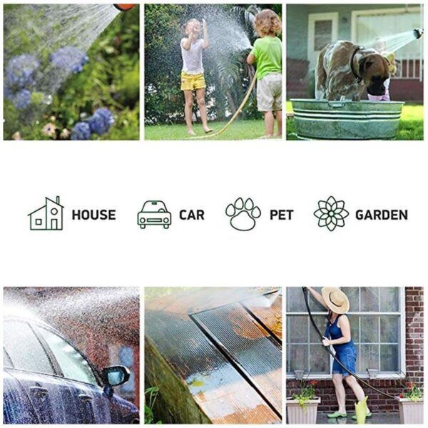 10m Flexible Garden Hose Pipe with Reel / Car Wash Hose Pipe With Reel 10M - Image 4