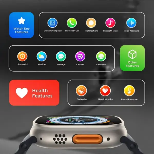 7 in 1 Strap Ultra Smart Watch - Image 7