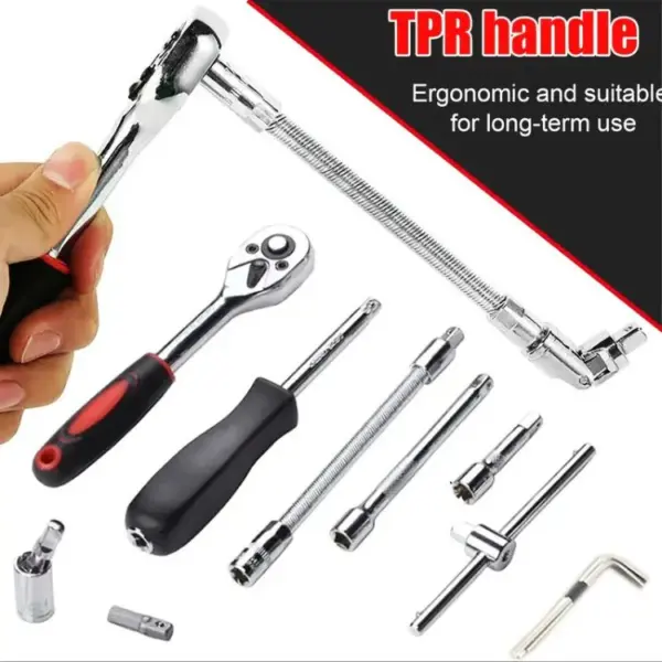 46pcs Socket Ratchet Wrench Set with Bit Socket Set (GG's) - Image 7