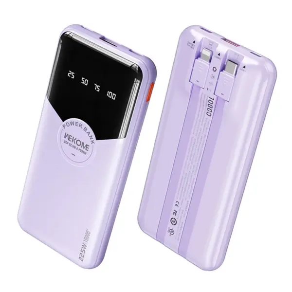 10000mAh 22.5W Cabled Super Fast Charging Power Bank - Image 9