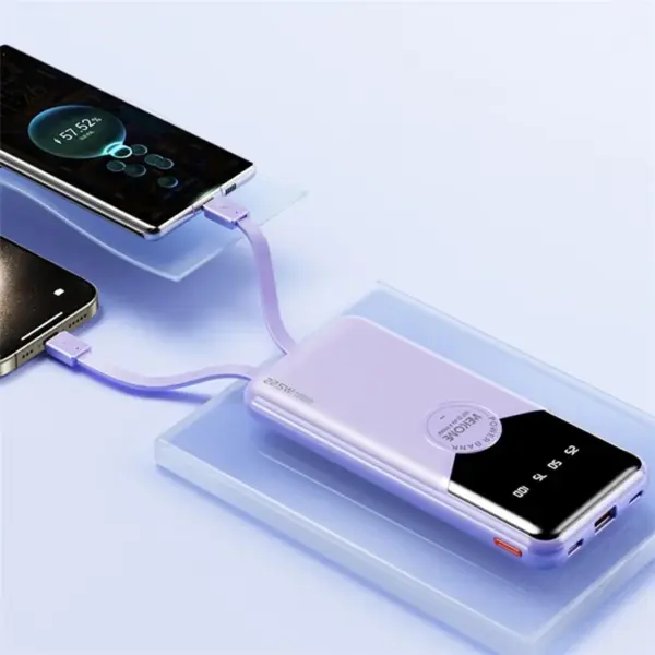 10000mAh 22.5W Cabled Super Fast Charging Power Bank - Image 2