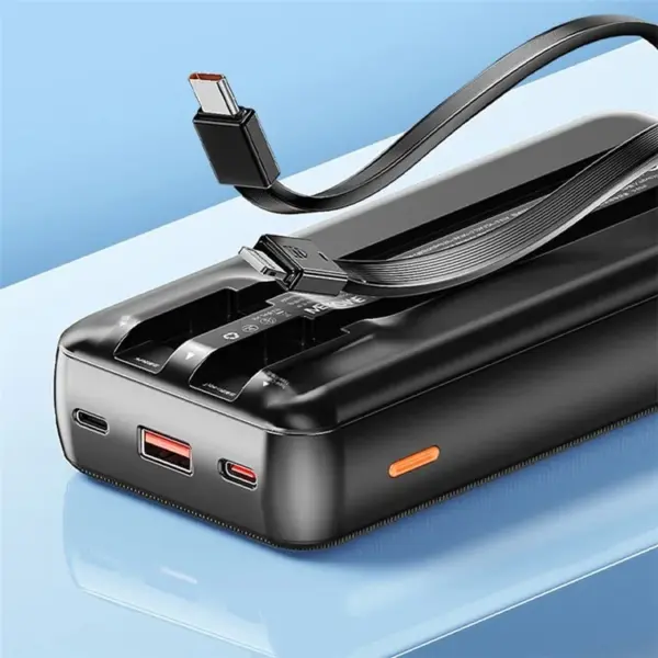 10 000mAh 22.5W Fast Charging Power Bank 4 Outputs Phone External Battery – WEKOME WP-63 - Image 4