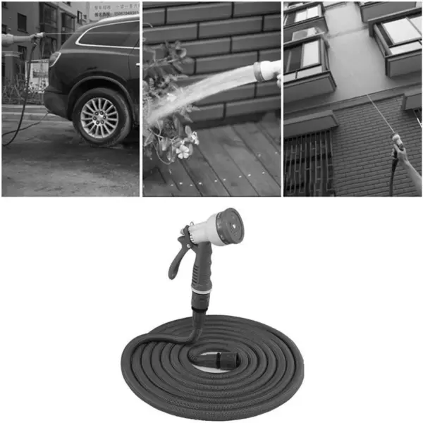 10m Flexible Garden Hose Pipe with Reel / Car Wash Hose Pipe With Reel 10M - Image 3