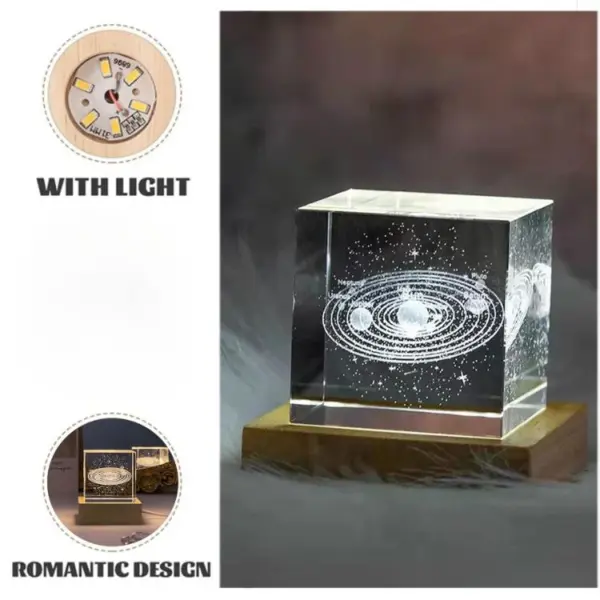 Solar System Crystal Cube - 4cm - Image 6