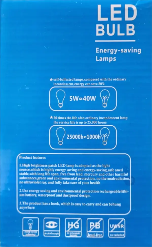 Night market mobile energy saving LED lamp - Image 6