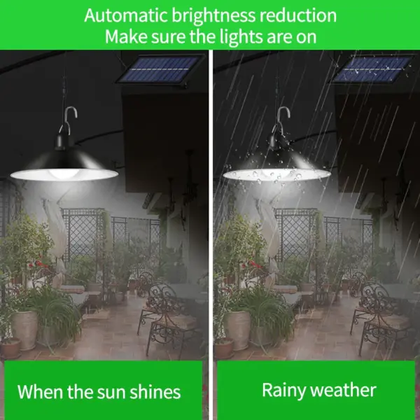 LED SOLAR HANGING LAMP WITH REMOTE CONTROL (LED FLOOD LIGHT) - Image 6