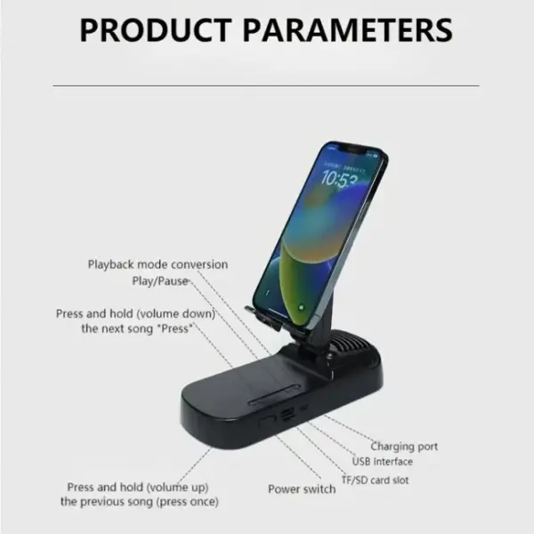 Cell Bracket with Speaker & Power bank (F20) - Image 4