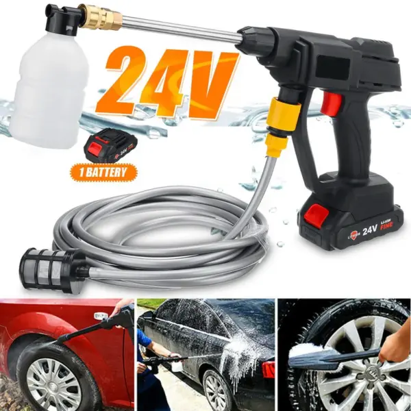 24v Rechargeable Portable High-Pressure Spray Gun - Image 4