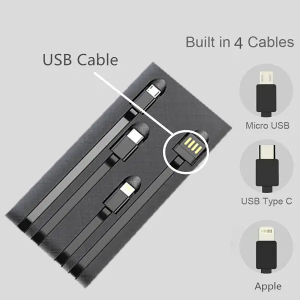 15 000mah Portable Power bank with 4 Built In Cables – Olesson DA126 - Image 9