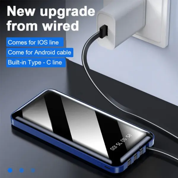15 000mah Portable Power bank with 4 Built In Cables – Olesson DA126 - Image 2