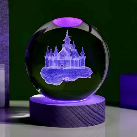 Disney Castle Crystal Ball - 6cm - Image 5