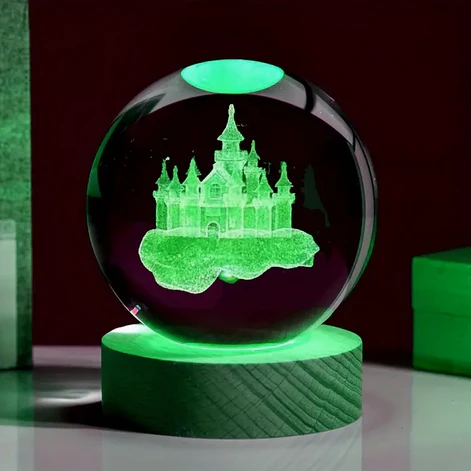 Disney Castle Crystal Ball - 6cm - Image 3