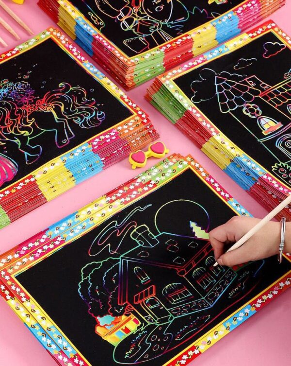 Creative Scratch Papers- 1 Pack - A5 (148 mm x 210 mm) - Image 2